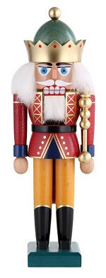 King w/ Stained Crown<br>Small KWO Nutcracker